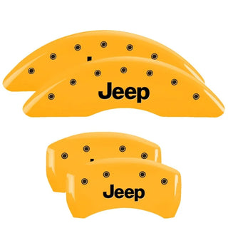 MGP Yellow Caliper Covers Jeep Logo (F&R): Jeep Grand Cherokee 2005-2010 / Commander XK 2006-2010