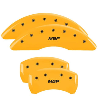 MGP Caliper Covers Yellow w/ MOPAR Logo (F&R): Jeep Grand Cherokee 2005-2010 / Commander XK 2006-2010