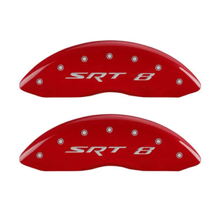 MGP Caliper Covers Red w/ SRT-8 Logo (F&R): Jeep Grand Cherokee / Commander XK 2005-2010