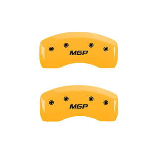 MGP Caliper Covers Black w/ HEMI Logo (F&R): Jeep Grand Cherokee / Commander XK 2005-2010