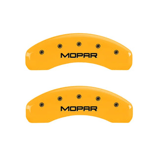 MGP Caliper Covers (F&R): Jeep Wrangler (07-18) / Wrangler JK 2018 w/ Black - Silver Logo