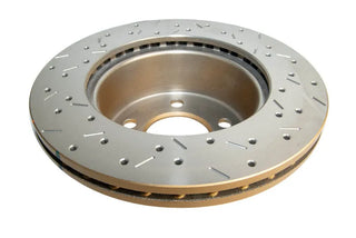 DBA 4000 Series Rotor (FRONT): Jeep Grand Cherokee (93-98) / Wrangler (90-99) Drilled and Slotted