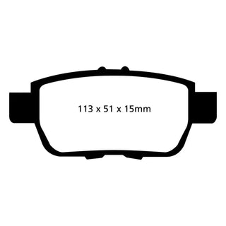 EBC Yellowstuff Brake Pads (REAR): Jeep Grand Cherokee (07-08)