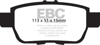 EBC Yellowstuff Brake Pads (REAR): Jeep Grand Cherokee (07-08)