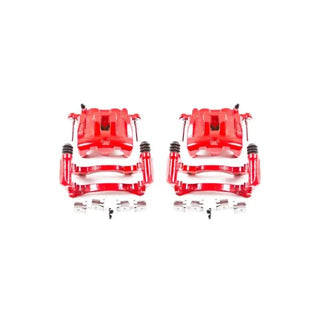 PowerStop Red Calipers (FRONT): Jeep Grand Cherokee 1999 - 2004 w/ Brackets