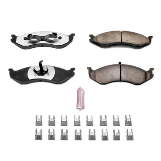 PowerStop Z36 Truck & Tow Brake Pads (FRONT): Fits Jeep (90-06) w/ SS Hardware & Lubricant