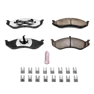 PowerStop Z36 Truck & Tow Brake Pads (FRONT): Fits Jeep (90-06) w/ SS Hardware & Lubricant