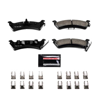 PowerStop Z23 Evolution Sport Brake Pads (REAR): Jeep Grand Cherokee 1994 - 1998 w/ Hardware