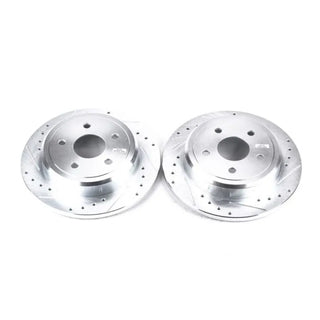 PowerStop Evolution Drilled & Slotted Rotors (REAR): Jeep Commander (06-10) / Grand Cherokee (05-10)