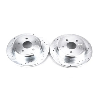 PowerStop Evolution Drilled & Slotted Rotors (REAR): Jeep Commander (06-10) / Grand Cherokee (05-10)