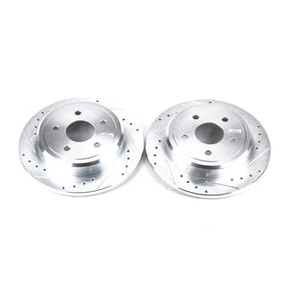 PowerStop Evolution Drilled & Slotted Rotors (REAR): Jeep Commander (06-10) / Grand Cherokee (05-10)