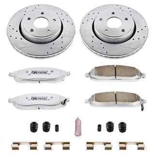 PowerStop Z26 Street Warrior Brake Kit (FRONT): Jeep Commander (06-10) / Grand Cherokee (05-10)
