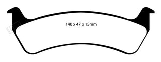 EBC Greenstuff Brake Pads (REAR): Jeep Grand Cherokee 1993 - 1994