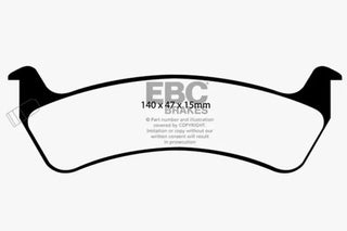 EBC Ultimax2 Brake Pads (REAR): Jeep Grand Cherokee 1993 - 1994