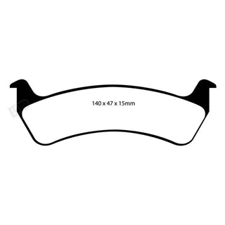 EBC Yellowstuff Brake Pads (REAR): Jeep Grand Cherokee 1993 - 1994