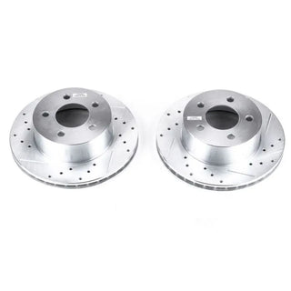 PowerStop Evolution Drilled & Slotted Rotors (FRONT): Jeep Grand Cherokee (93-98) / Wagoneer (90) / Wrangler (90-99)