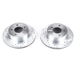 PowerStop Evolution Drilled & Slotted Rotors (FRONT): Jeep Grand Cherokee (93-98) / Wagoneer (90) / Wrangler (90-99)