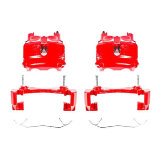 PowerStop Red Calipers (FRONT): Jeep Grand Cherokee 1999 - 2002 w/ Brackets