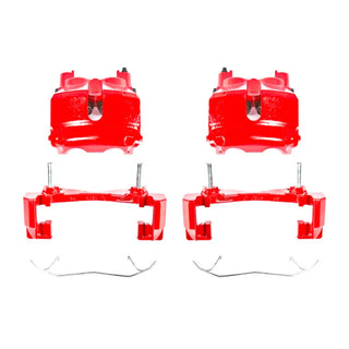 PowerStop Red Calipers (FRONT): Jeep Grand Cherokee 1999 - 2002 w/ Brackets