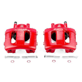 PowerStop Red Calipers (FRONT): Jeep Grand Cherokee (93-98) / Grand Wagoneer (93) / Wagoneer (90) / Wrangler (90-06) w/o Brackets
