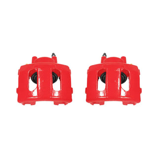 PowerStop Red Calipers (FRONT): Jeep Grand Cherokee (93-98) / Grand Wagoneer (93) / Wagoneer (90) / Wrangler (90-06) w/o Brackets