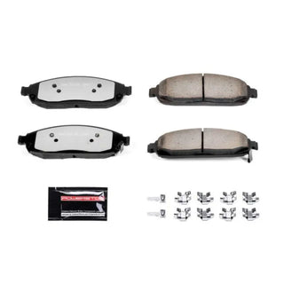 PowerStop Z36 Truck & Tow Brake Pads (FRONT): Jeep Commander (06-10) / Grand Cherokee (05-10) w/ Hardware