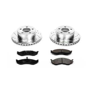 PowerStop Z23 Evolution Sport Brake Kit (FRONT): Jeep Grand Cherokee (93-98) / Wagoneer (90) / Wrangler (90-99)