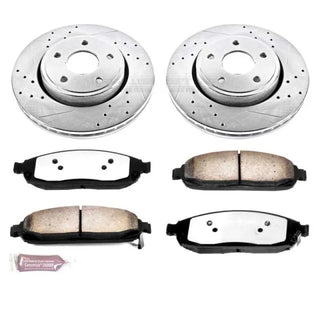 PowerStop Z36 Truck & Tow Brake Kit (FRONT): Jeep Commander (06-10) / Grand Cherokee (05-10)