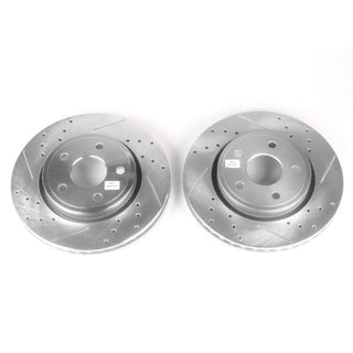 PowerStop Evolution Drilled & Slotted Rotors (FRONT): Jeep Commander (06-10) / Grand Cherokee (05-10)