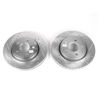 PowerStop Evolution Drilled & Slotted Rotors (FRONT): Jeep Commander (06-10) / Grand Cherokee (05-10)