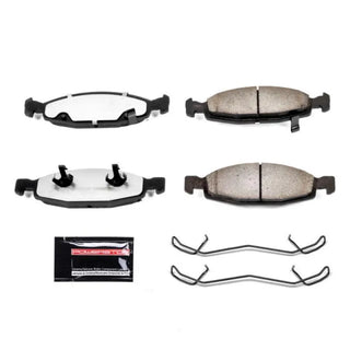 PowerStop Z36 Truck & Tow Brake Pads (FRONT): Jeep Grand Cherokee 1999 - 2003 w/ Hardware