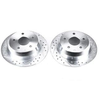 PowerStop Evolution Drilled & Slotted Rotors (REAR): Jeep Grand Cherokee 1999 - 2004