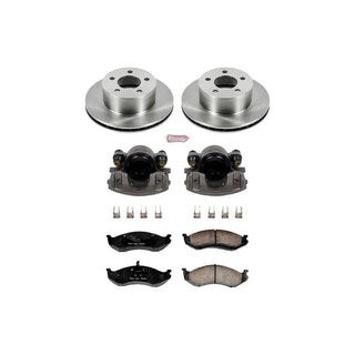 PowerStop Autospecialty Brake Kit (FRONT): Jeep Grand Cherokee (93-98) / Wagoneer (90) / Wrangler (90-99) w/ Calipers
