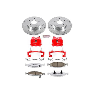 PowerStop Z26 Street Warrior Brake Kit (FRONT): Jeep Grand Cherokee 1999 - 2002 w/ Calipers