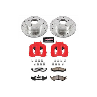 PowerStop Z36 Truck & Tow Brake Kit (FRONT): Jeep Grand Cherokee (93-98) / Wagoneer (90) / Wrangler (90-99) w/ Calipers