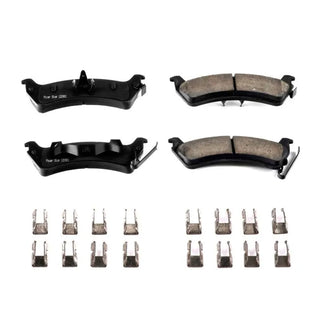 PowerStop Z17 Evolution Ceramic Brake Pads (REAR): Jeep Grand Cherokee 1994 - 1998 w/ Hardware