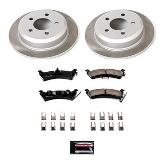 PowerStop Semi-Coated Rotor Kit (REAR): Jeep Grand Cherokee 1993 - 1998