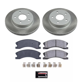 PowerStop Semi-Coated Rotor Kit (FRONT): Jeep Grand Cherokee 1999 - 2004