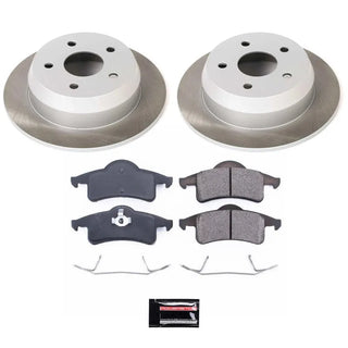 PowerStop Semi-Coated Rotor Kit (REAR): Jeep Grand Cherokee 1999 - 2004