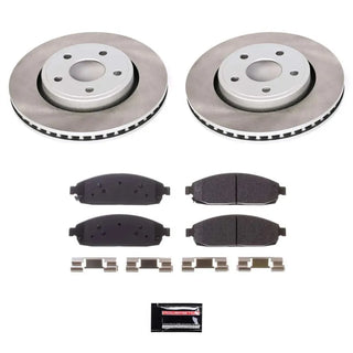 PowerStop Semi-Coated Rotor Kit (FRONT): Jeep Commander (06-10) / Grand Cherokee (05-10)