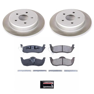 PowerStop Semi-Coated Rotor Kit (REAR): Jeep Commander (06-10) / Grand Cherokee (05-10)