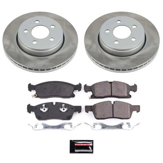 PowerStop Semi-Coated Rotor Kit (FRONT): Jeep Grand Cherokee 2017 - 2020