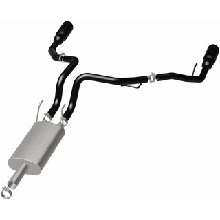 Magnaflow Street Series Dual Split Rear Exit C/B Perf Exhaust (REAR) Black SS: Dodge Ram 1500 2009-2010 5.7L HEMI