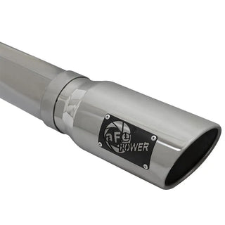 aFe Large Bore-HD 4" 409 SS Cat-Back Exhaust System Polished Tip (REAR): Dodge Ram 2500/3500 2003-2004 5.9L Cummins
