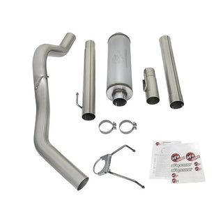 aFe LARGE Bore-HD 4" 409 SS Cat-Back Exhaust System: Ram 2500/3500 5.9L Cummins 2003-2004