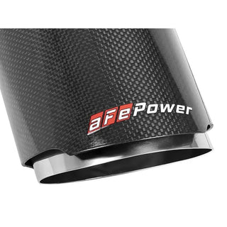 aFe MACH Force-Xp Carbon Fiber 4.5" Exhaust Tip Set (REAR): Charger SRT 392 6.4L / Hellcat 6.2L 2015-2023