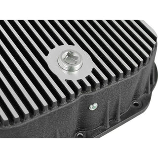 aFe Power Transmission Pan: Dodge Ram 2500 / Ram 3500 2007 - 2010 w/ Black Machined Fins