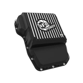 aFe Power Transmission Pan Black w/ Machined Fins: Dodge Ram 6.7L Diesel (13-19)