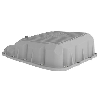 aFe Power Transmission Pan Raw w/ Machined Fins (REAR): Dodge Ram 6.7L Diesel 68RFE (13-19)