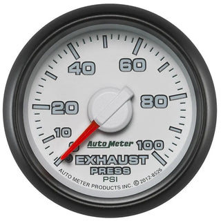 AutoMeter Factory Match Mechanical Exhaust Pressure Gauge (DRIVE): Dodge Ram 2500 / Ram 3500 2003 - 2009